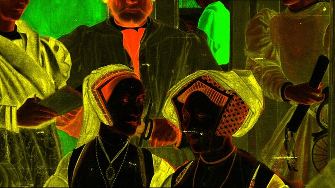 3 Layers of Thomas More Macro-XRF image analysis